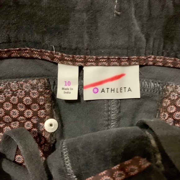 ATHLETA Gray Velvet A-Line Skirt - Picture 3 of 3